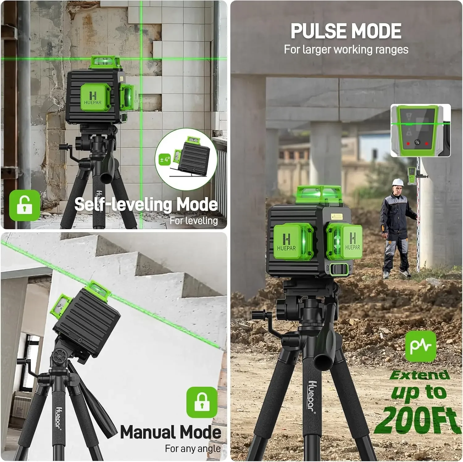 Laser Level 360 Self Leveling with 50