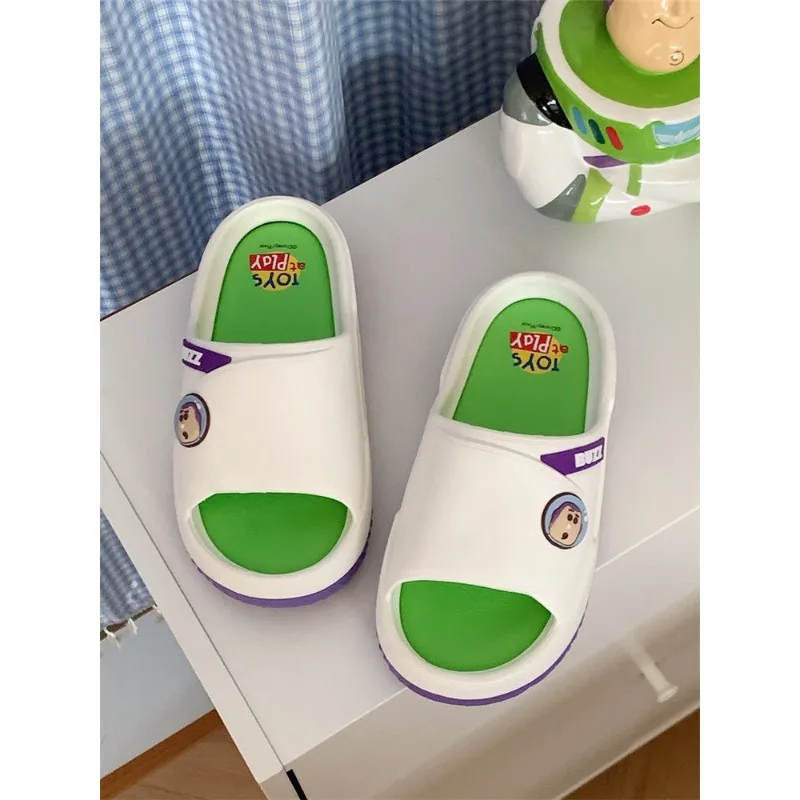 Disney Summer Baby Boy sandalo punta chiusa Kid Cartoon Toy Story Buzz Lightyear Print Slipper antiscivolo Girl Sport Soft Beach Shoes