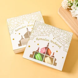 Eid Mubarak Cake Box Cookie Dessert Box Ramadan Decoration for Home 2024 Ramadan Kareem Islam Muslim Party Supplies Eid Al-fitr