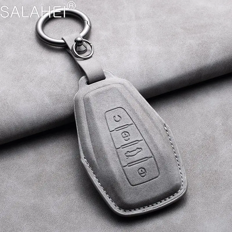 Car Key Cover Case Shell Protector For Geely Coolray X6 Atlas Monjaro Tugella Geometry C Emgrand Global Kulrey Hawk GX7 Okavango