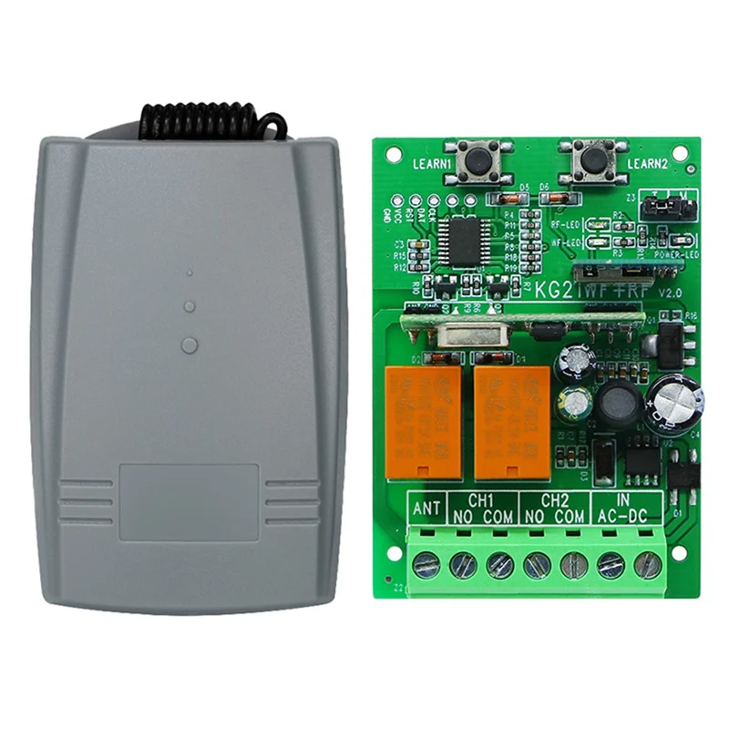 ABPR-Wifi RF Rolling Code Garage Gate Sliding Door Opener Tuya Smart Switch Wireless Remote Control 12V 24V Receiver