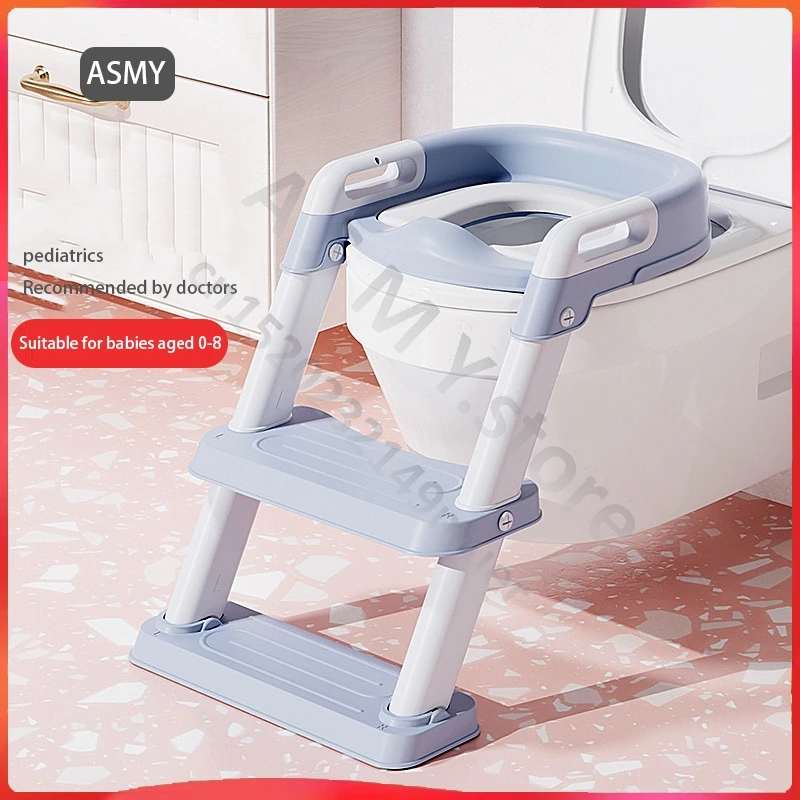 New Baby's Autonomous Toilet Stepped Toilet, Soft and Comfortable Cushion, Widened and Enlarged Toilet