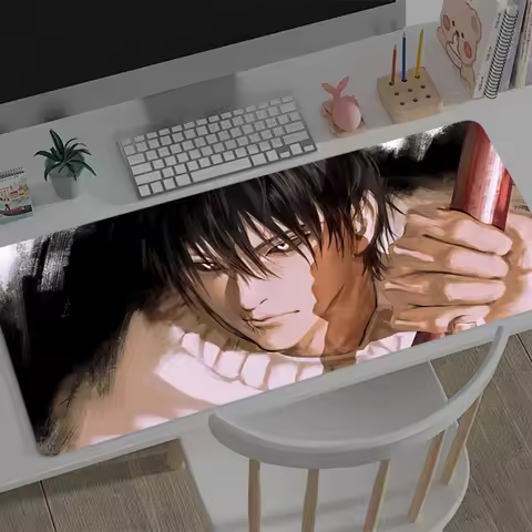 Mouse Pad Large J-jujutsu Kaisen Toji Fushiguro Anti-Slip Rubber Gaming MousePad Desk Pad for Office and Gaming PC game Mousepad