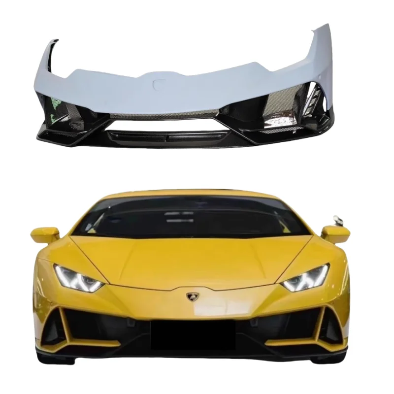 

Подходит для модификации Lamborghini Huracan LP610 LP580: передний бампер и комплект обвеса в стиле EVO из полукарбонового волокна