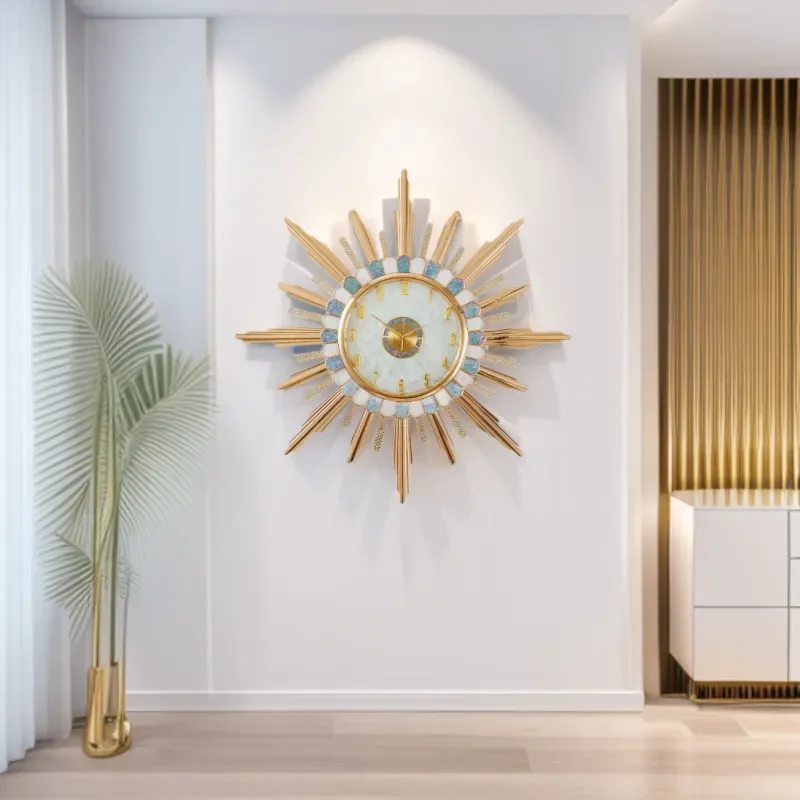 Nordic Wall Clock Modern Creative Silent Non Ticking High End Light Luxury Decorative Clock for Living Room Simple Home
