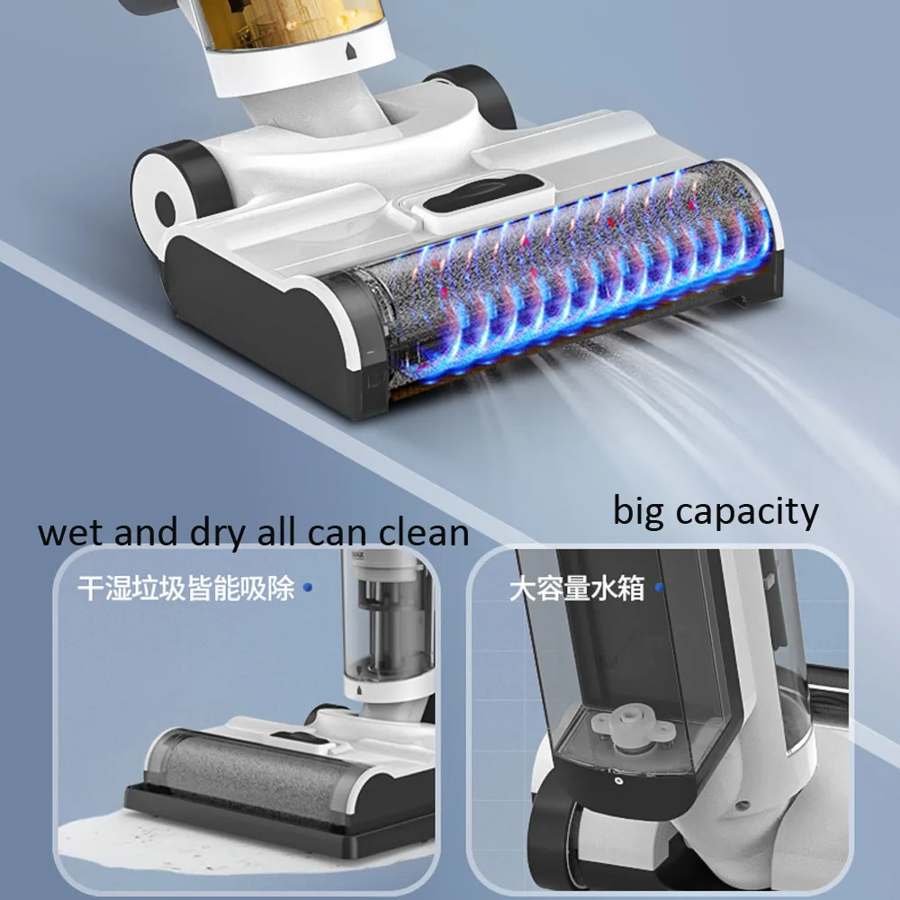 Smart Cordless Wet Dry Vacuum Cleaner and Mop, Hardwood Floors Cleaner, Lightweight & Long Run Time