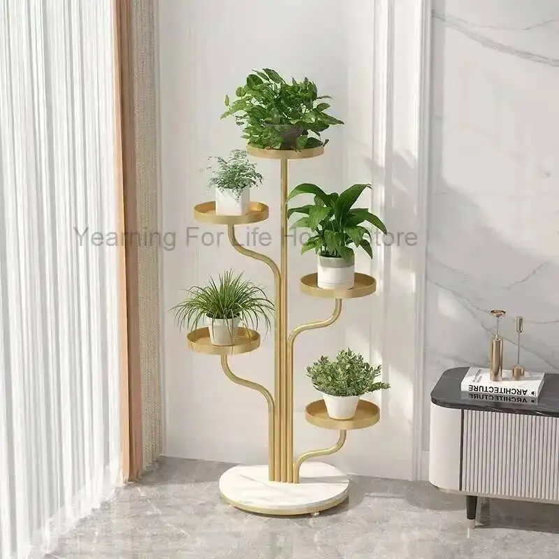 Designer Modern Nordic Flower Stand Aesthetics Decorations Fashion Plant Stand Indoor Light Luxury Plantenrek Home Furniture