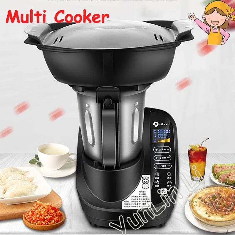

High Speed Multi Cooker Blender Multi-functional Food Cooking Machine Juicer Dough Kneading Heating Automatic Mixing Machine
