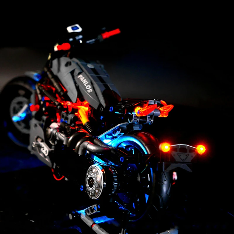 RC DIY LED-Licht-Kit für Lego Chic-Block Motorrad Baustein-Set (nur LED-Licht, ohne Blöcke Modell)