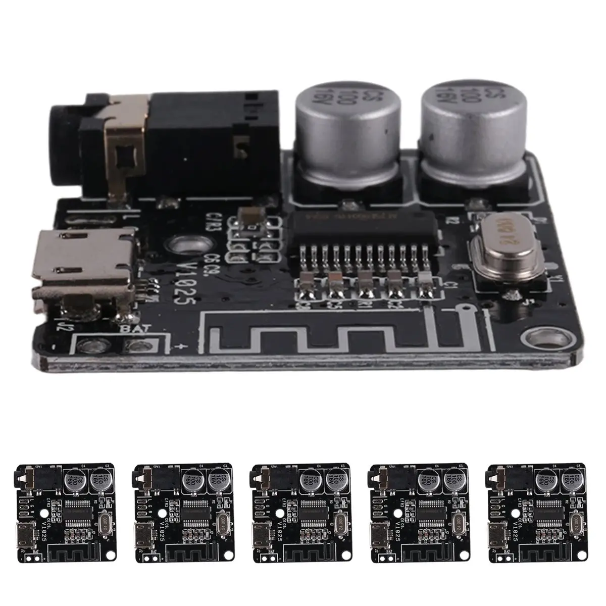 【a03r~】-6-pecas-placa-receptora-de-Audio-bluetooth-vhm-314-v20-bluetooth-50-placa-decodificadora-de-mp3-sem-perdas-com-carregamento-de-bateria-de-litio