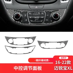 For Chevrolet Malibu XL 2016-22 Soft Carbon Fiber Central Control Button Panel Decorative Patch