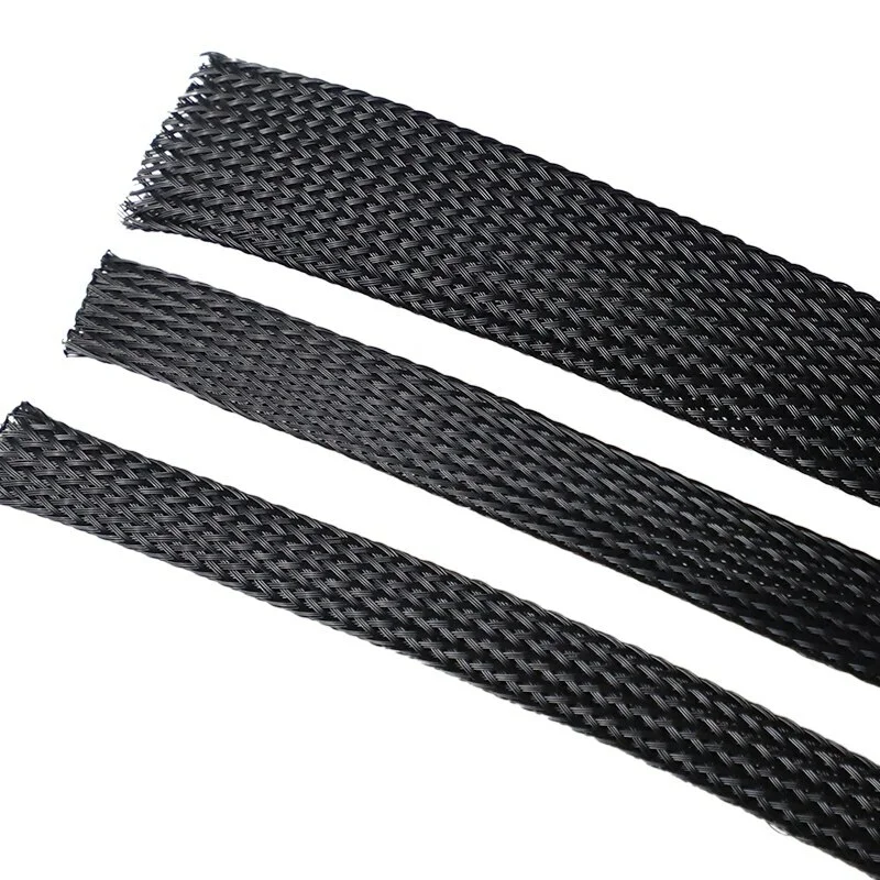 

PET 5M Braided Cable Sleeve 2-8mm Flame-Retardant PET/Nylon for Auto/PC Wire Harness