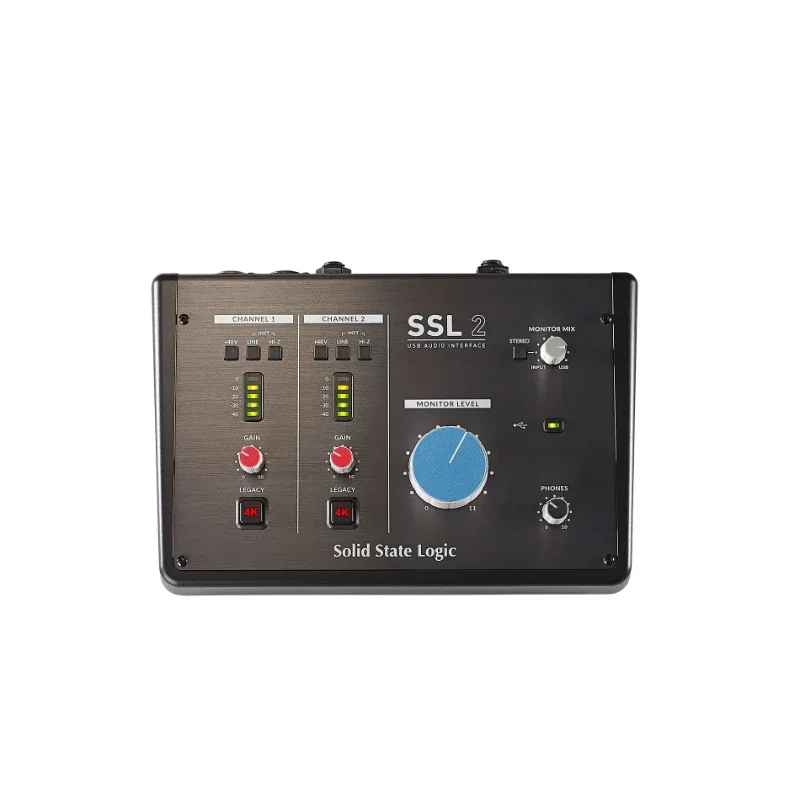 State Logic SSL2 2-In / 2-Out Audio Interface 2 X SSL-designed Mic Preamps USB 2.0 Bus-powered Audio Interface Solid