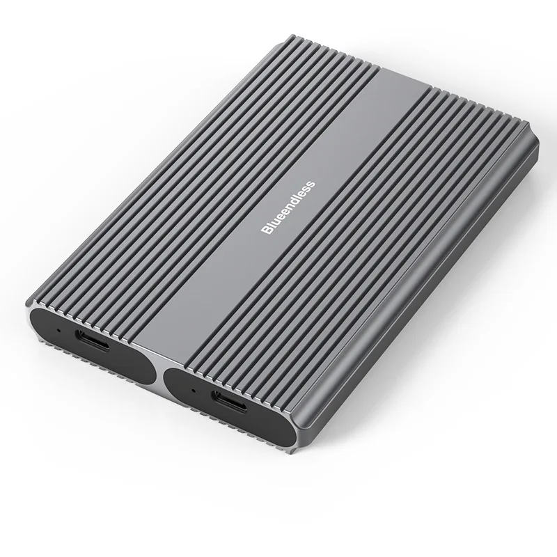 

M.2 Dual protocol mobile hard disk box nvme/sata dual disk position external m2 reader Type-C