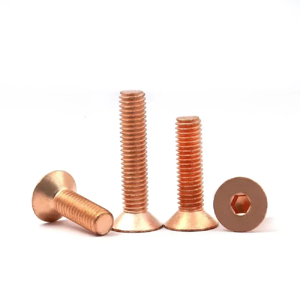 5 قطعة-10 قطعة M2 M2.5 M3 M4 M5 M6 DIN7991 T2 النحاس غاطسة رئيس مسدس المسمار شقة رئيس مسدس المقبس الترباس آلة المسمار #4