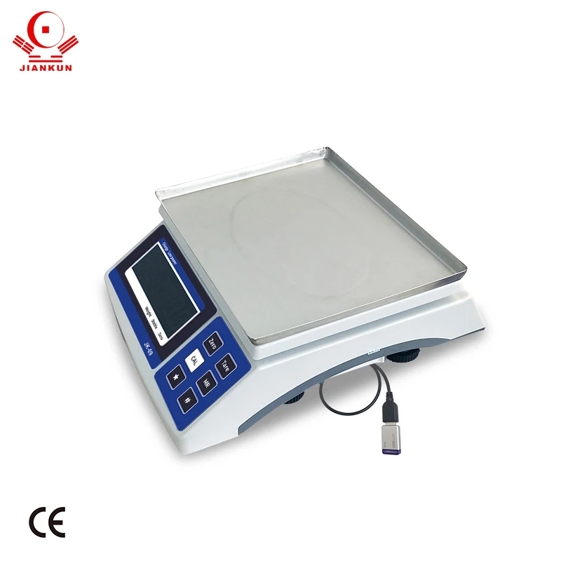 Automatic weight saving time 30kg electronic scale U disk storage table weighing record EXCEL table