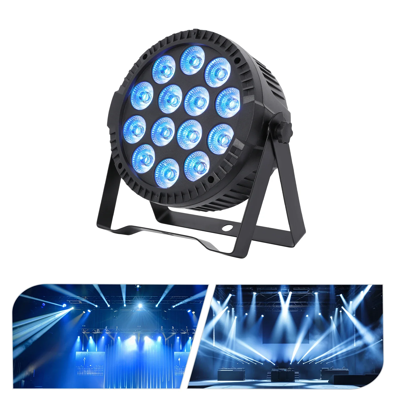

RGBW LED Par Light Черный 80 Вт 4/8-канальный сценический прожектор DMX 512 Фара с дистанционным управлением для сценических мероприятий
