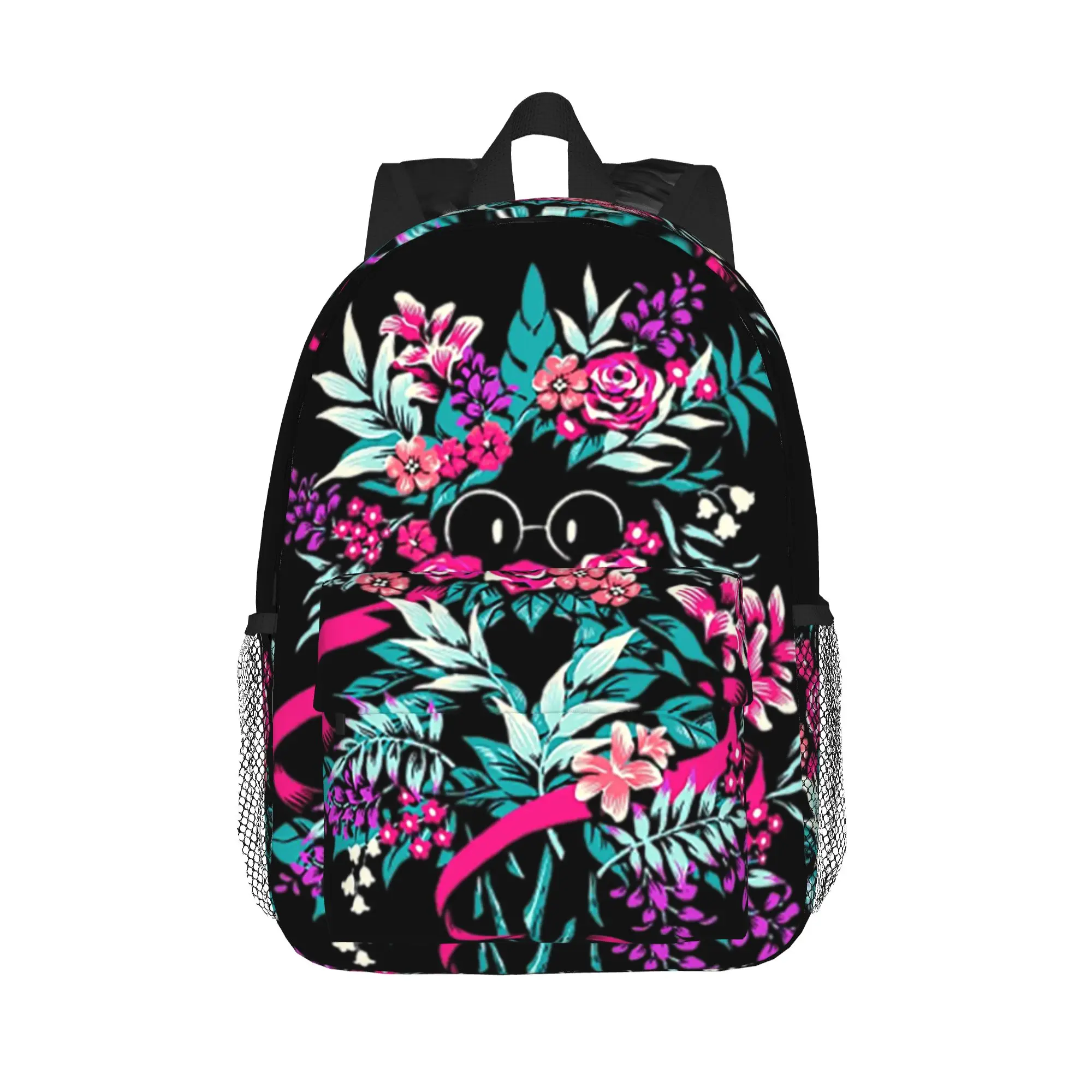 Deltarune Spamton Merch Ralsei Floral Backpack Hot Sale Daypack Boys Girls BookBag Shoulder Bags for Men Women School Bag