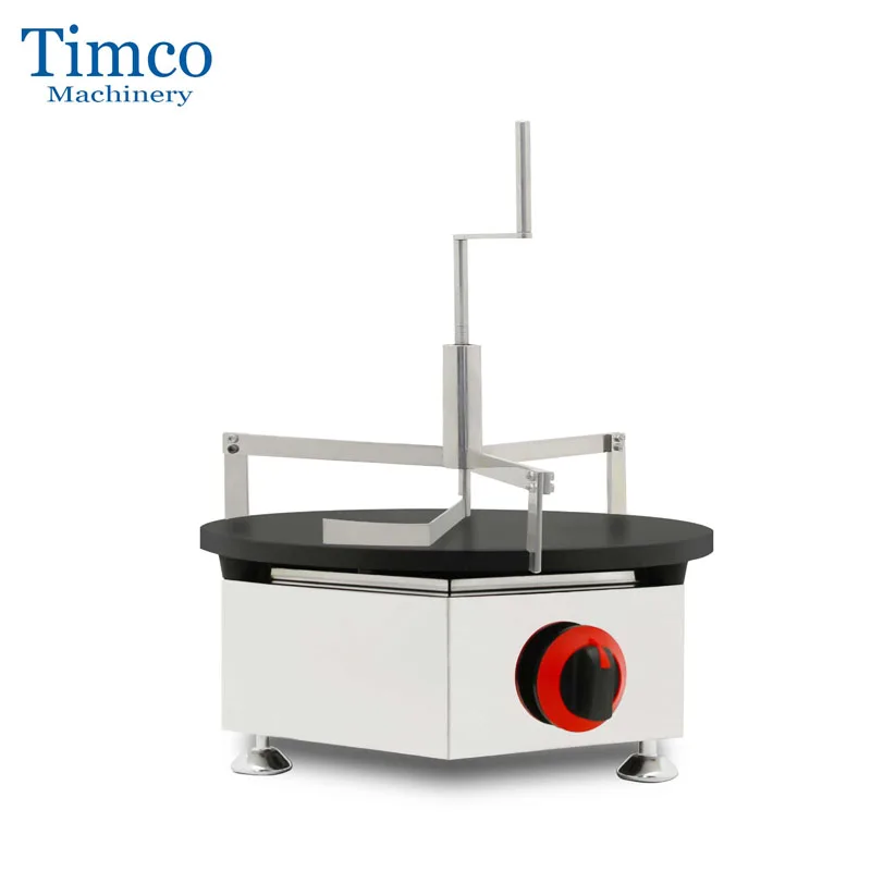 TIMCO Crepe Making Tools Handle Rotary Stainless Steel Pancake Spreader Turner Crepe Maker Tool