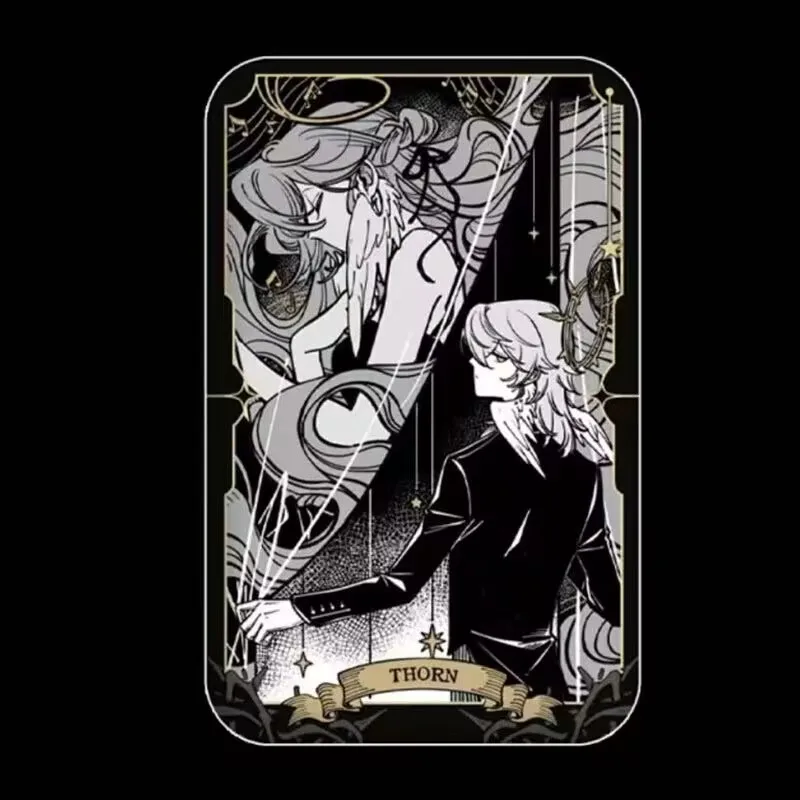 "Bhaku: Star Rail" منتج محيطي مصنوع من مروحة Fangba Ji "Sunday، Robin" بروش شارة اللوحة باللونين الأبيض والأسود Gu Zi