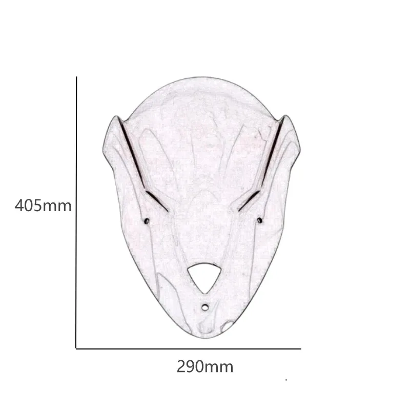For DUCATI 939 950 SuperSport 939S 950S Super Sport S Windscreen Windshield Heightening Raised Wind Deflectors Refit 2017-2022 - view 3