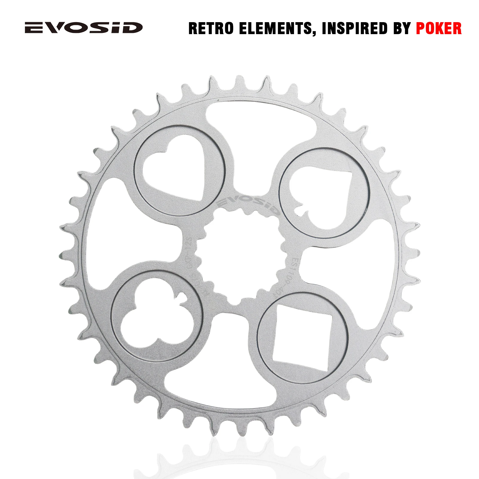 EVOSID for GXP ROAD Bike Chainring 40 42 44T Single Disc Chainwheel 50 52 54 56T Folding Bicycle Teeth Disc Fit 12 speed