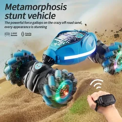 Dual remote control gesture sensor deformation remote control car stunt twisted hand control off-road climbing fou