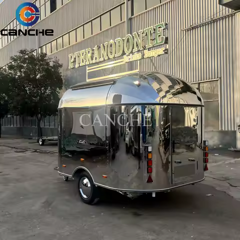 Mobile Street Fast Food Vending Trailer Food Truck /Ce Approved Food Trailer/Wine Coffee Vending Shop Van Caravan