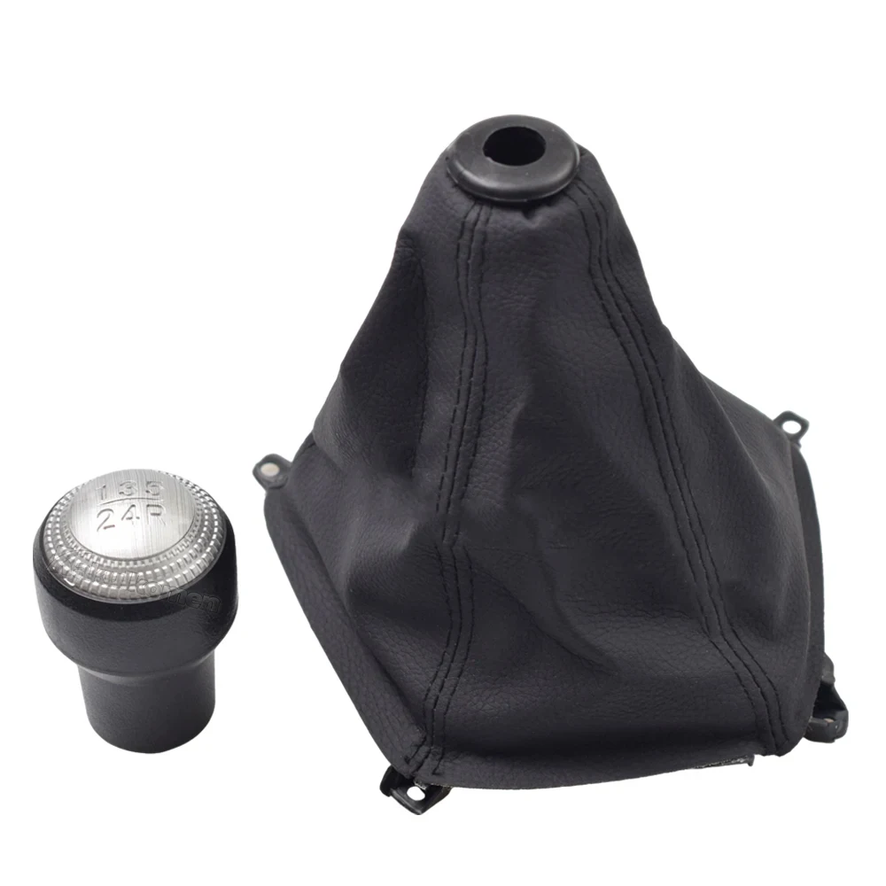 5-Speed Shifter Black Gear Shift Knob Gear Shift Knob 15*10*3cm Dust Protection Boot Easy Installation For Tucson