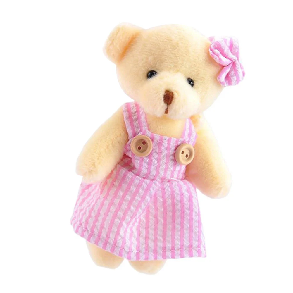 Key Chain Plush Bear Pendant Keychains Decorate Hanging Prop Backpack Cute Holder Lovers