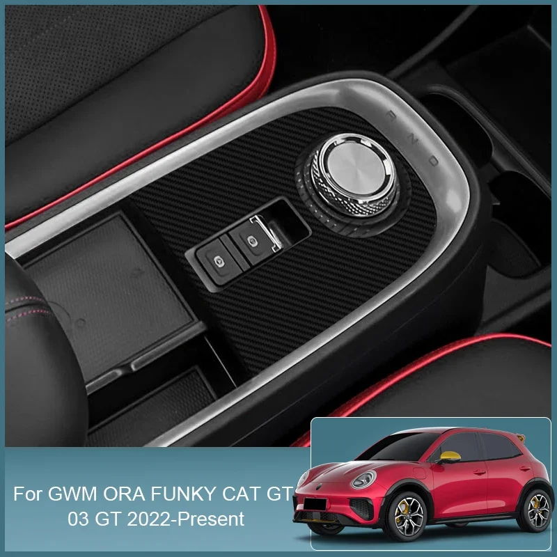 For GWM ORA FUNKY CAT GT 03 GT 2022-2025 Car Interior Sticker Lifting Window Panel Decal Gear Box Dashboard Protective Auto Film