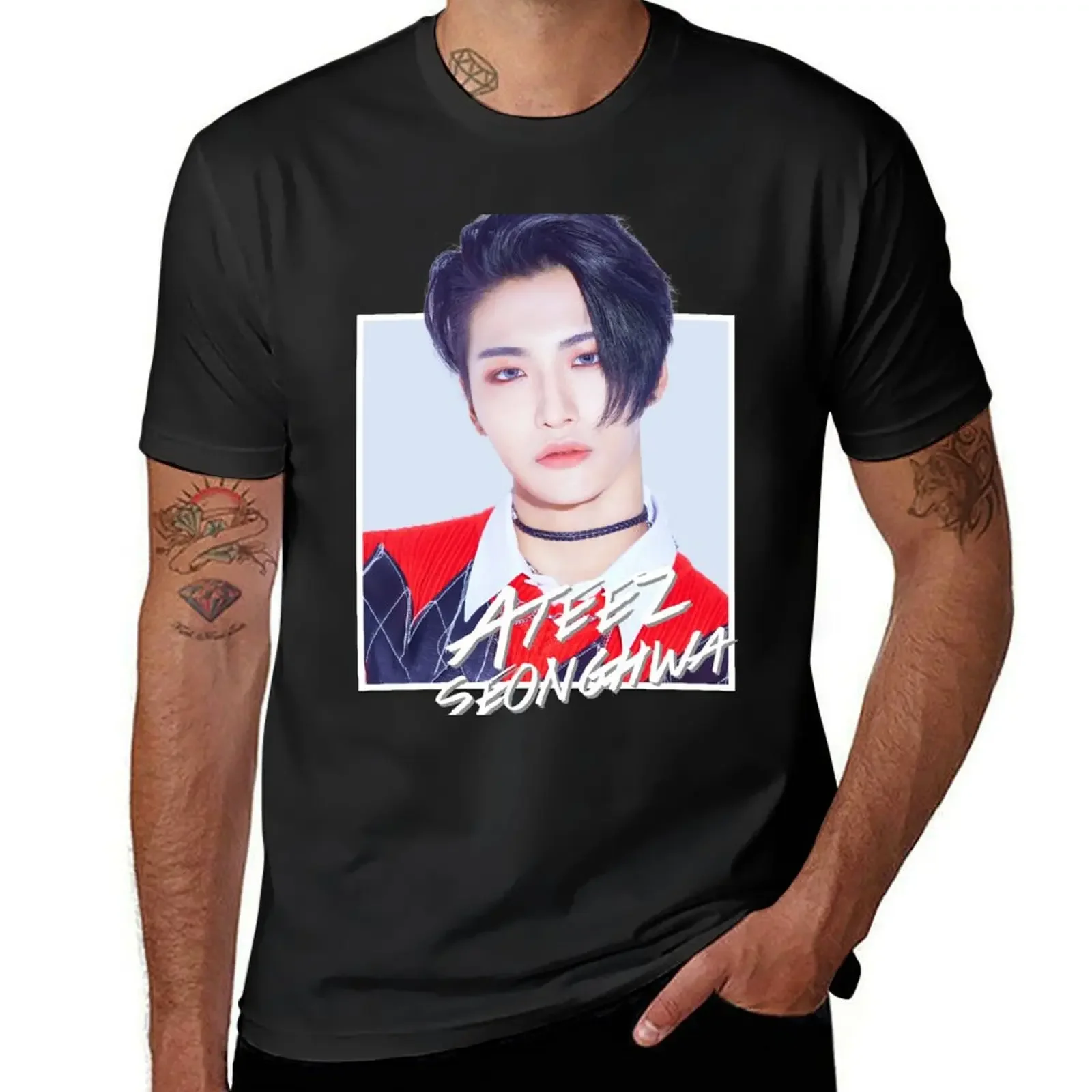 Ateez - Seonghwa T-Shirt graphics tops basketball graphic tees mens graphic t-shirts hip hop