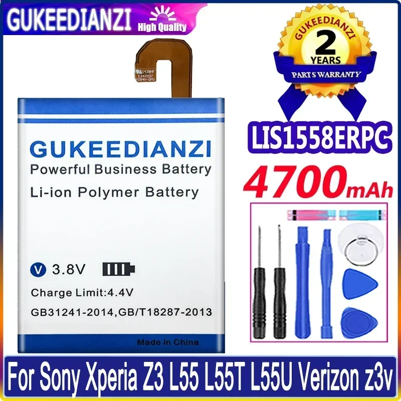 For Sony Xperia Z3 L55 L55T L55U Verizon z3v Mobile Phone Battery, 4700mAh Reliable Replacement