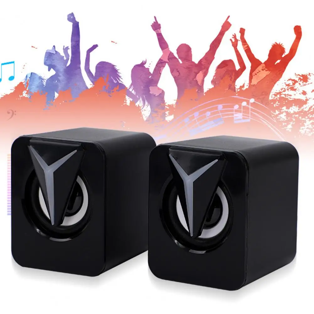 Speaker Desktop portabel, Speaker Usb Mini portabel dengan lampu Rgb untuk komputer Laptop kotak suara Surround Virtual untuk Desktop