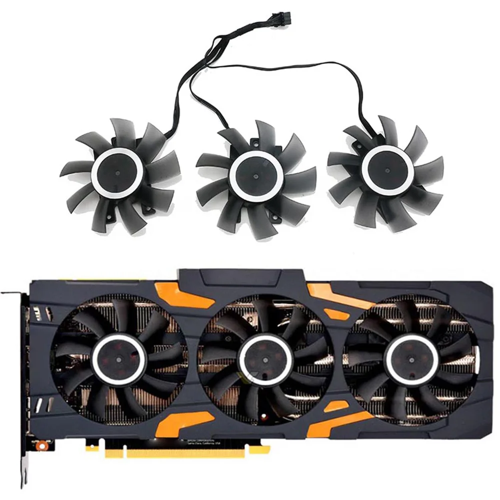 

For Inno3d RTX2070S 2080 2080S 2080Ti F-12815S Graphics Card Cooling Fan