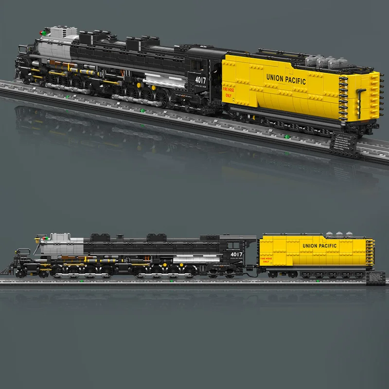 New Technical Big Boy 4884 Locomotive Building Blocks Railway Train Model Mould King Bricks Set Toys for Adults Kids Gifts