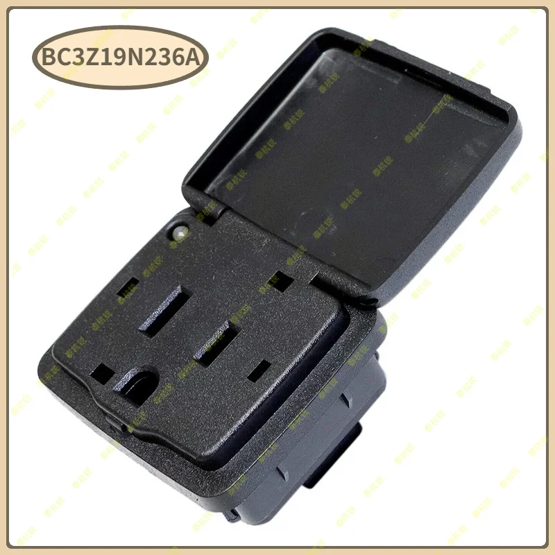BC3Z19N236A 110V 150W Center Console Rear AC Power Outlet Socket Plug Fit for Ford F-150 F-250 F-350 Lincoln Mark LT BC3Z19N236A