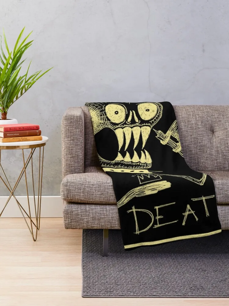 Death XIII Tarot Card Throw Blanket Sofa blankets and throws Furrys Blankets