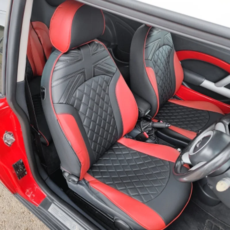 For Mini Cooper R50 R53 HATCHBACK R55 CLUBMAN R56 R57 R60 COUNTRYMAN Custom Seat Cover Protector Cushion Car Interior Accessorie