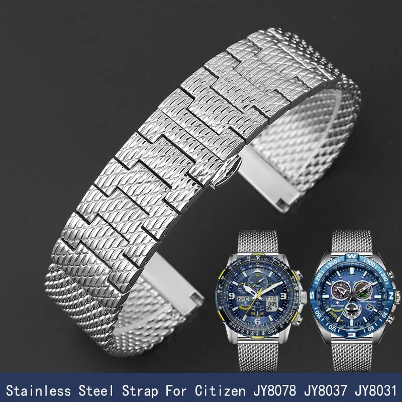 22mm 23mm high quality Milan mesh stainless steel bracelet for citizen jy8078 jy8037 jy8031 strap men's luxury