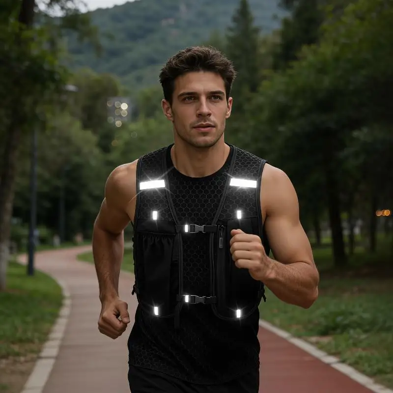 New Running Vest Unisex Lightweight Breathable Reflective Gear for Marathon Trail Running Fitness Training