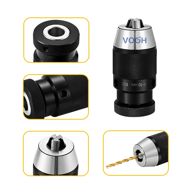 B10 B12 B16 B18 B22 JT6 drill chuck collet self-tightening tool holder automatic drill chuck tool holder bracket tool collet