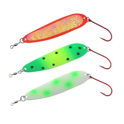 Spinner Spoon Metal Lures 24g Single Hook Artificial Bait  Fishing Tackle