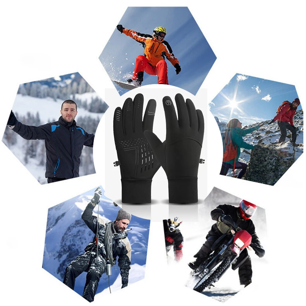 Heren Dames USB-verwarmde handschoenen Verwarmingshandschoenen Elektrische winterhandschoenen Thermische touchscreenhandschoenen voor buiten fietsen Skiën Wandelen