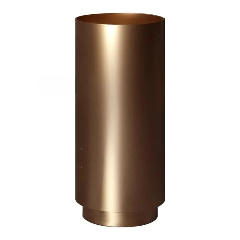 304 Stainless Steel Round Column Basin Integrated Floor-standing Outdoor Garden Wash Basin Luxury Bar Hotel Bathroom Sink