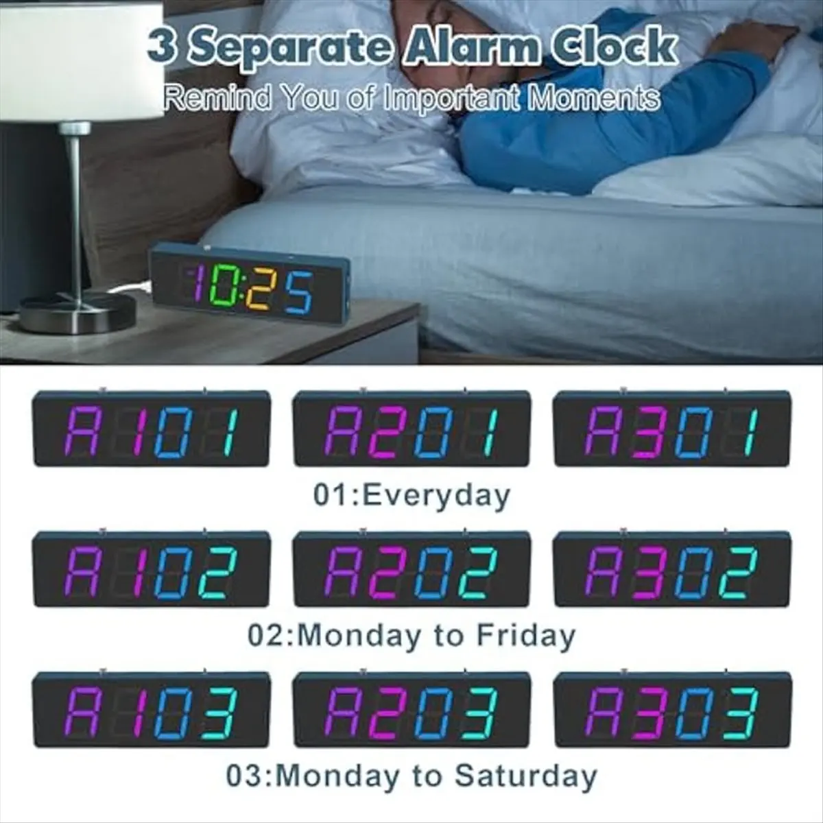 A11I Soldering Practice Kit, 4-Digit Digital Alarm Clock Kit with RGB Colorful Modes, Diplay DIY Clock Soldering Project Kit