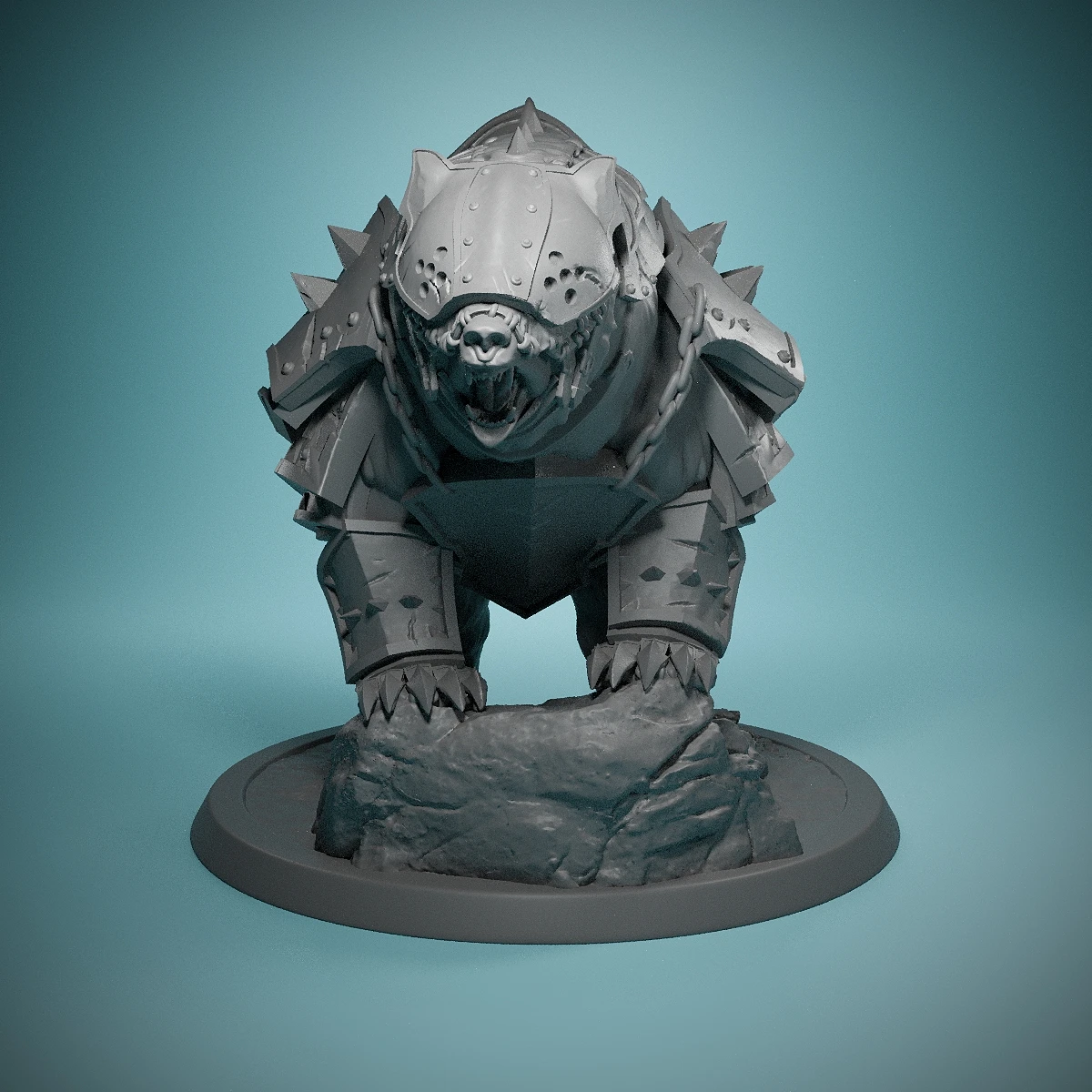 Templário Bear Unmounted Wargaming Dungeons and Dragons, RPG de mesa, DnD Modelos em miniatura adequados para requintados