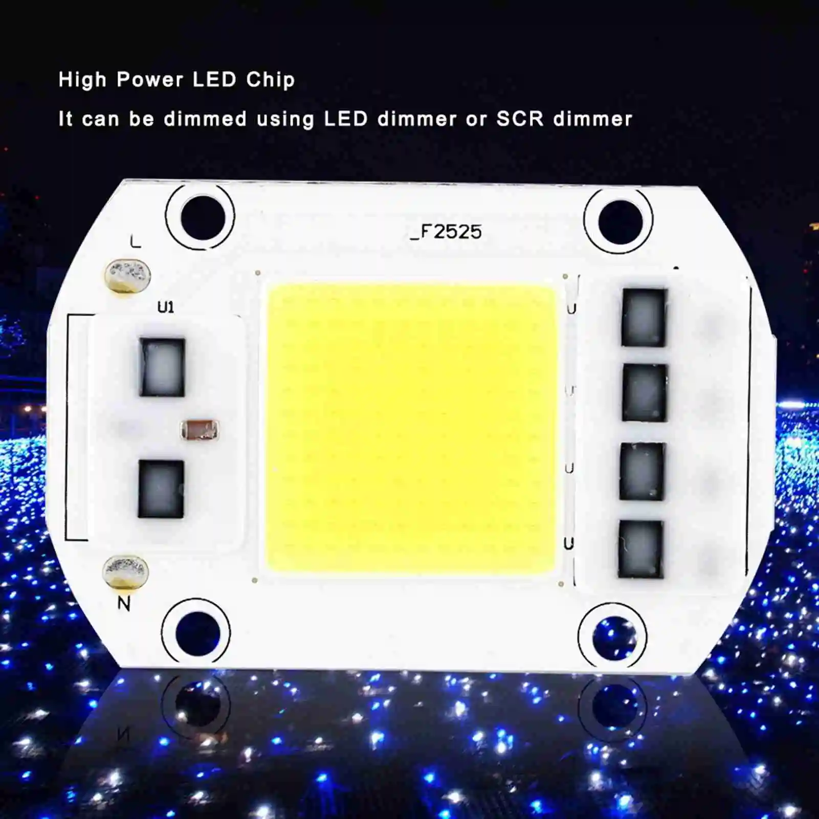 LED Chip COB LED Chip 100W 220V Cold White High Power LED Chip High Voltage COB Light Source for Indoor Outdoor Use
