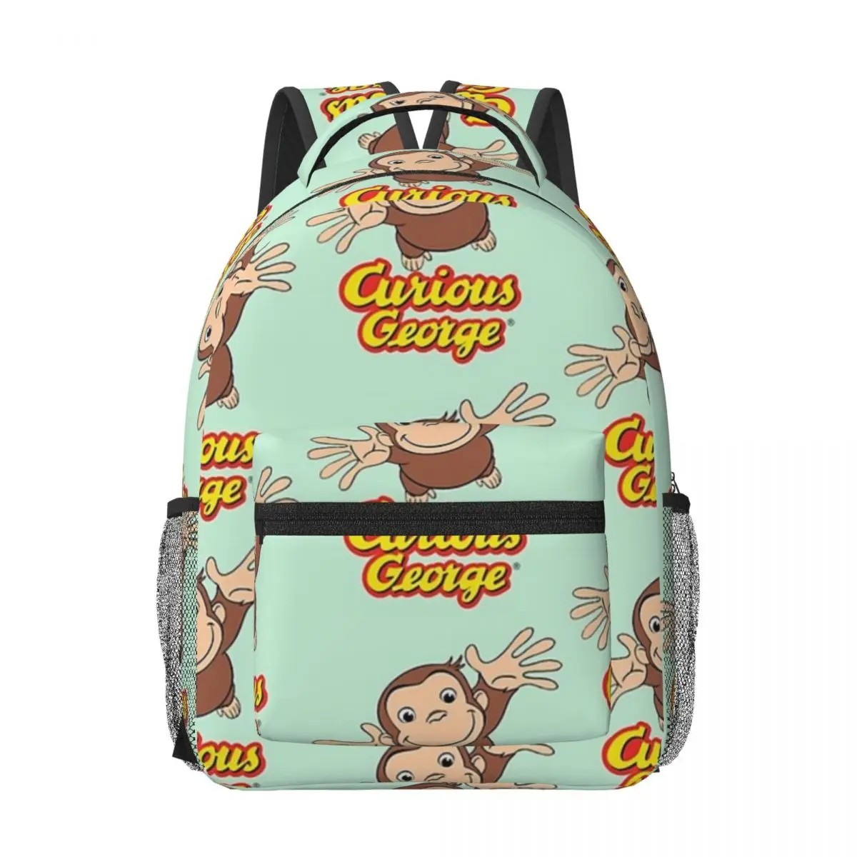 Curious George Woman Backpacks Boys Girls Bookbag Waterproof Children School Bags Portability Laptop Rucksack Shoulder Bag