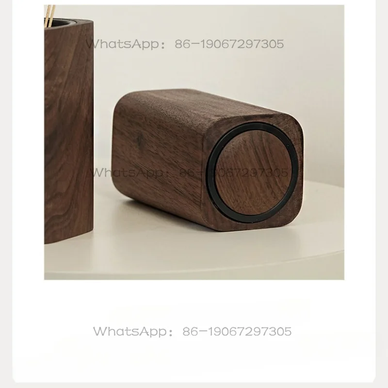 Toothpick Holder Automatic Press Type Household Solid Wood Creative Light Luxury High Value Light Luxury Style